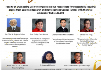 Sarawak Research and Development Council (SRDC) Grant 